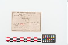 Etiketten zu Bronzeknotenarmreif (NHMW-PRAE-025091)